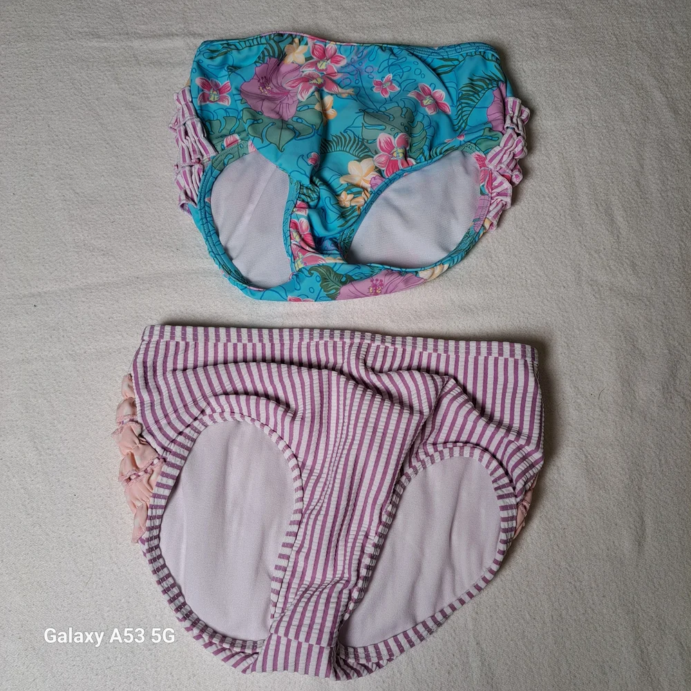 Ruffle Butts Floral and Striped Ruffled Diaper Covers Bundle